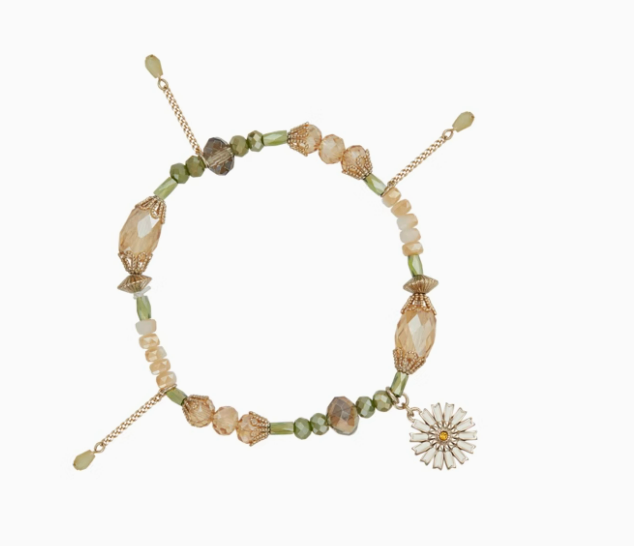 Daisy Blossom Series Bracelet – Fresh Pendant with Romantic Beads